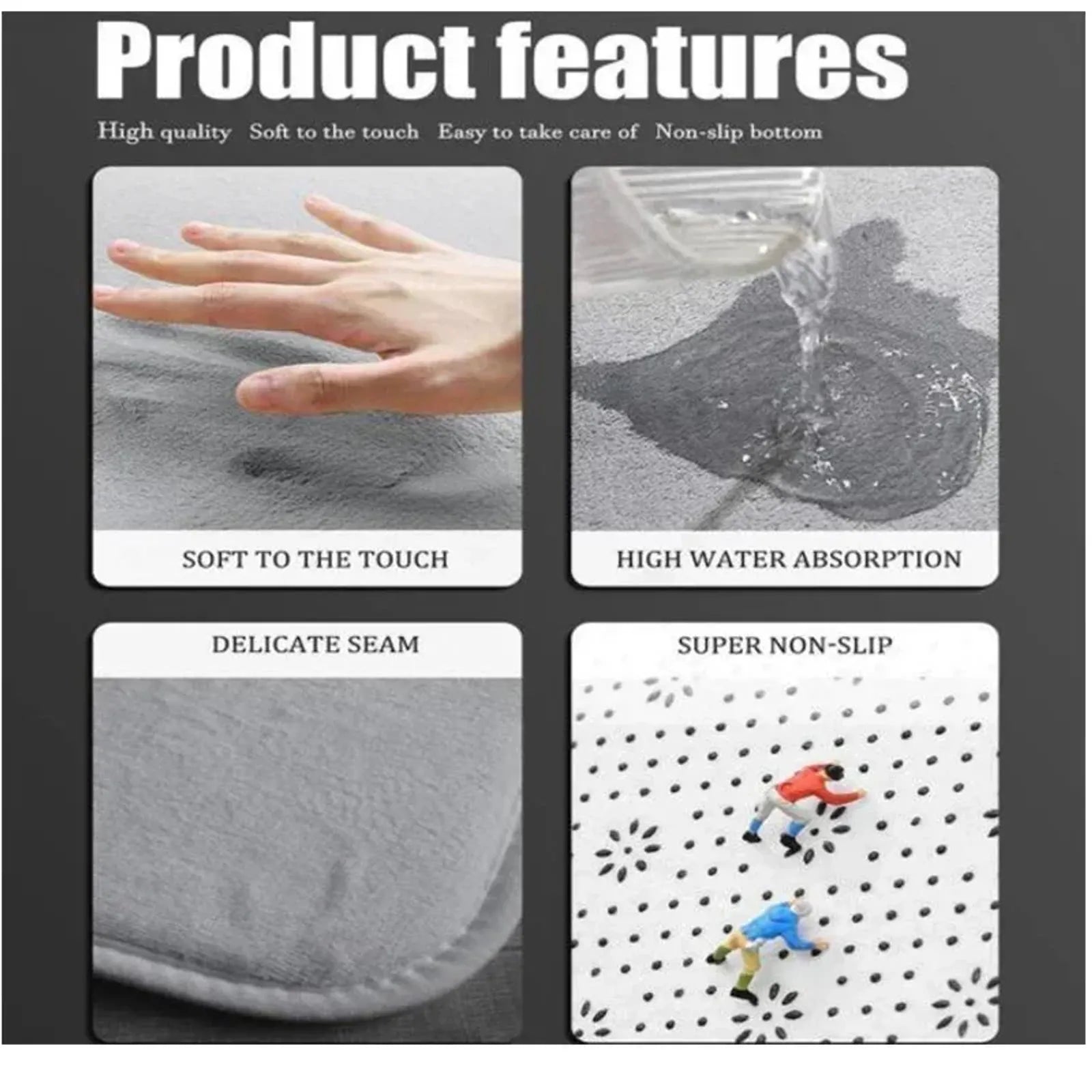 Funny Toilet Rug Humor Doormat - Welcome to the Place Where Shit Happens