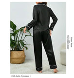 Women's Silk Pajamas Set - Casual Soft Nightwear