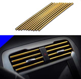 10 Pcs Car Air Vent Grille Decoration Trim Stickers