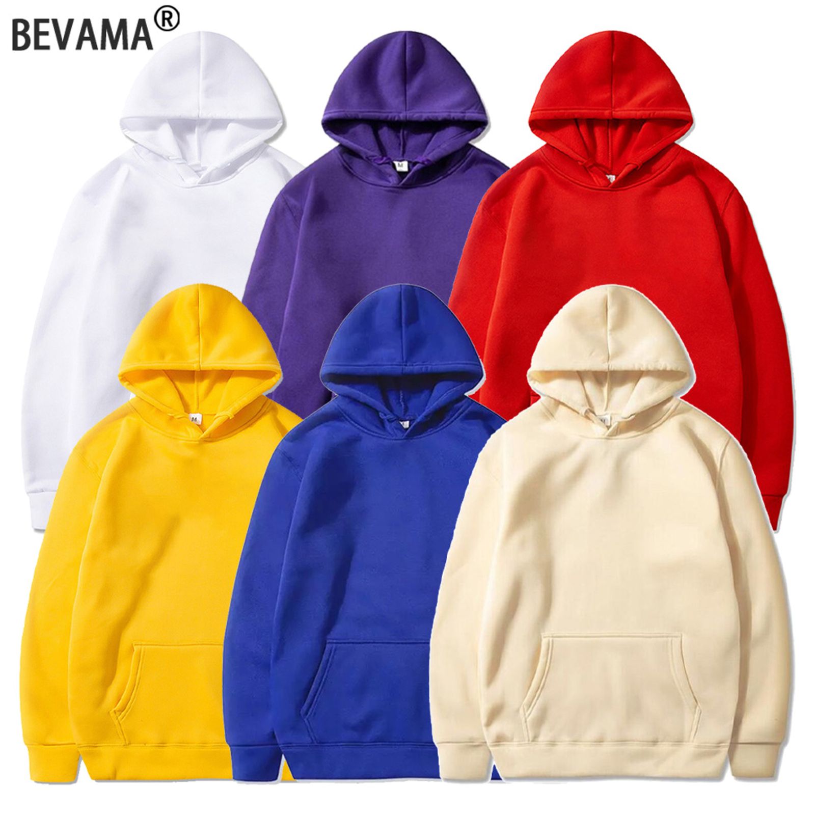 Men's Oversized Fleece Hoodie - Casual Pullover