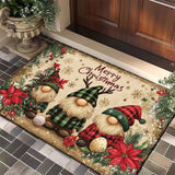 Merry Christmas Absorbent Door Mat