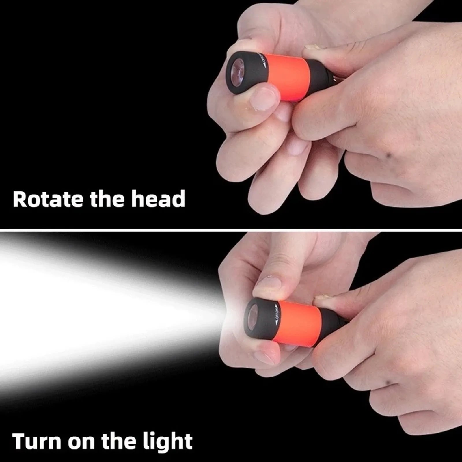 LED Micro Pocket Flashlight - USB Rechargeable & Waterproof