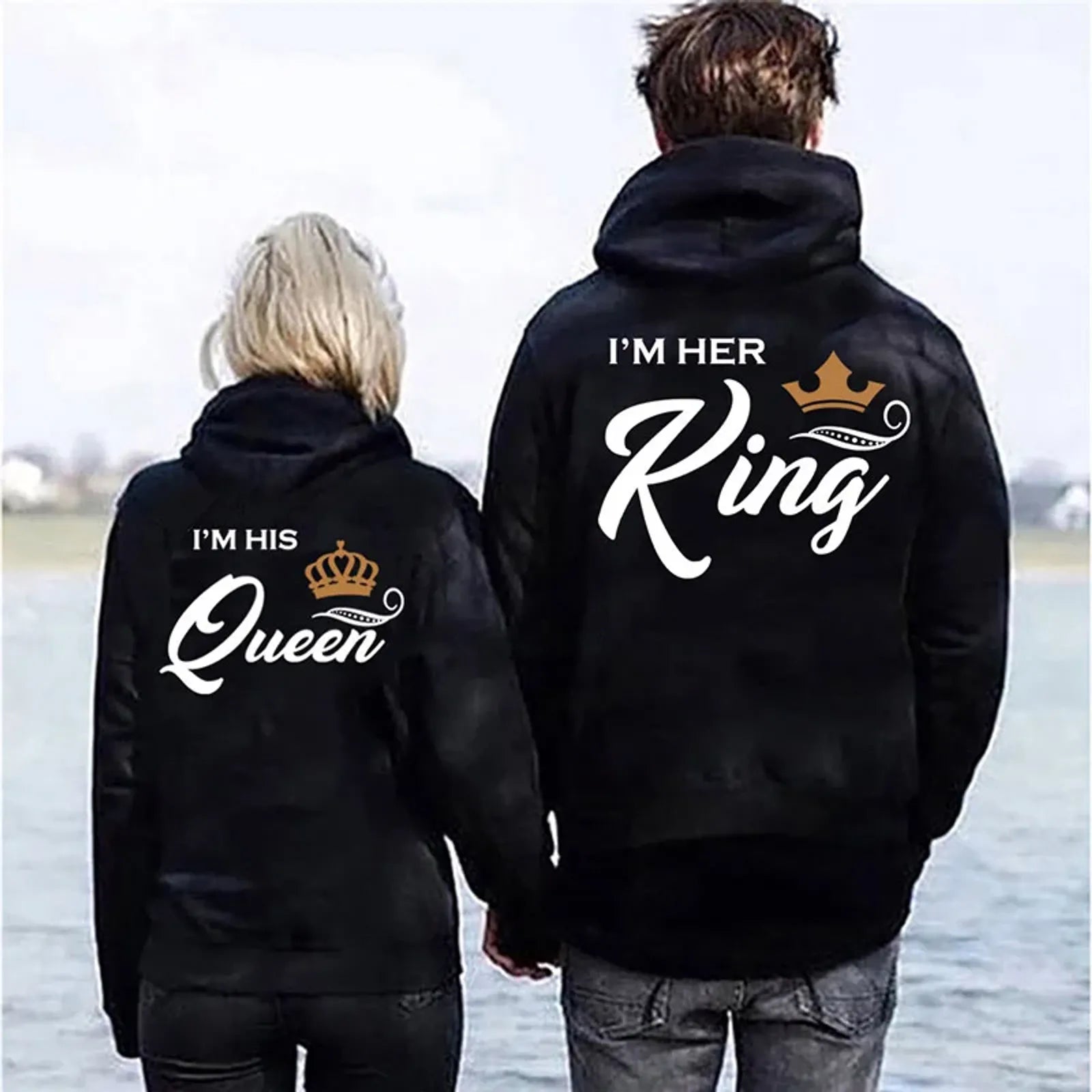 His Queen or Her King Couple Hoodies