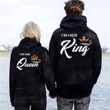 His Queen or Her King Couple Hoodies