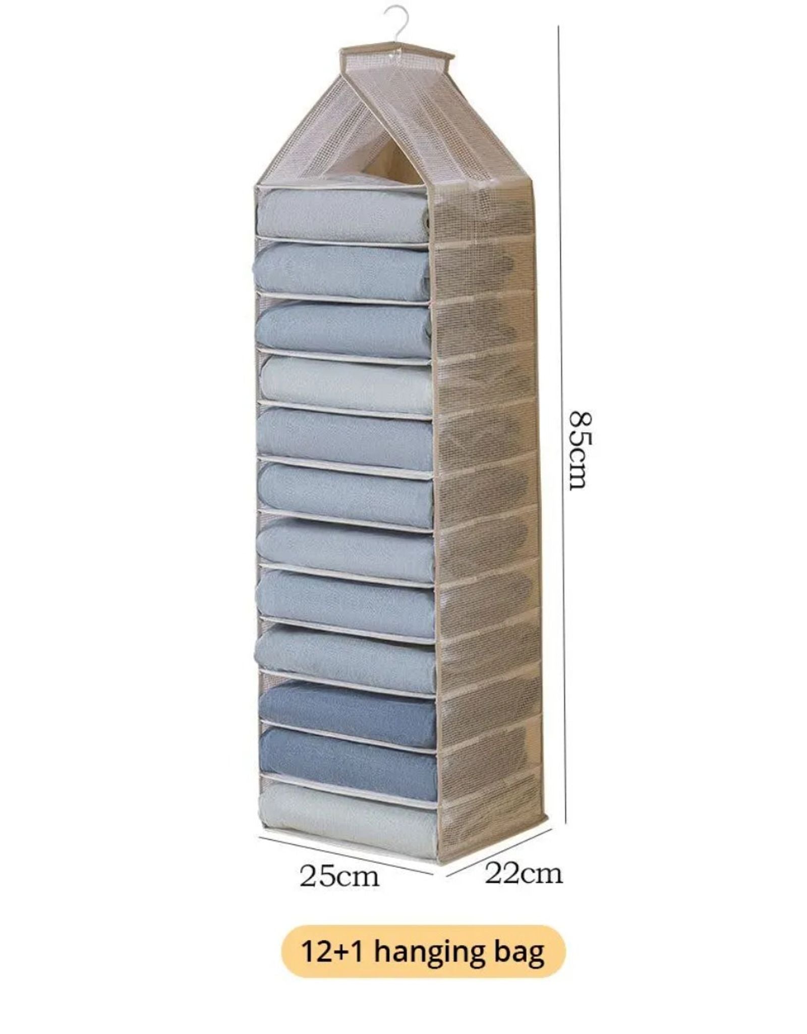 Hanging Storage Organizer for Pants, Socks, and T-Shirts