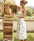 Women's Elegant Floral Beach Long Dress