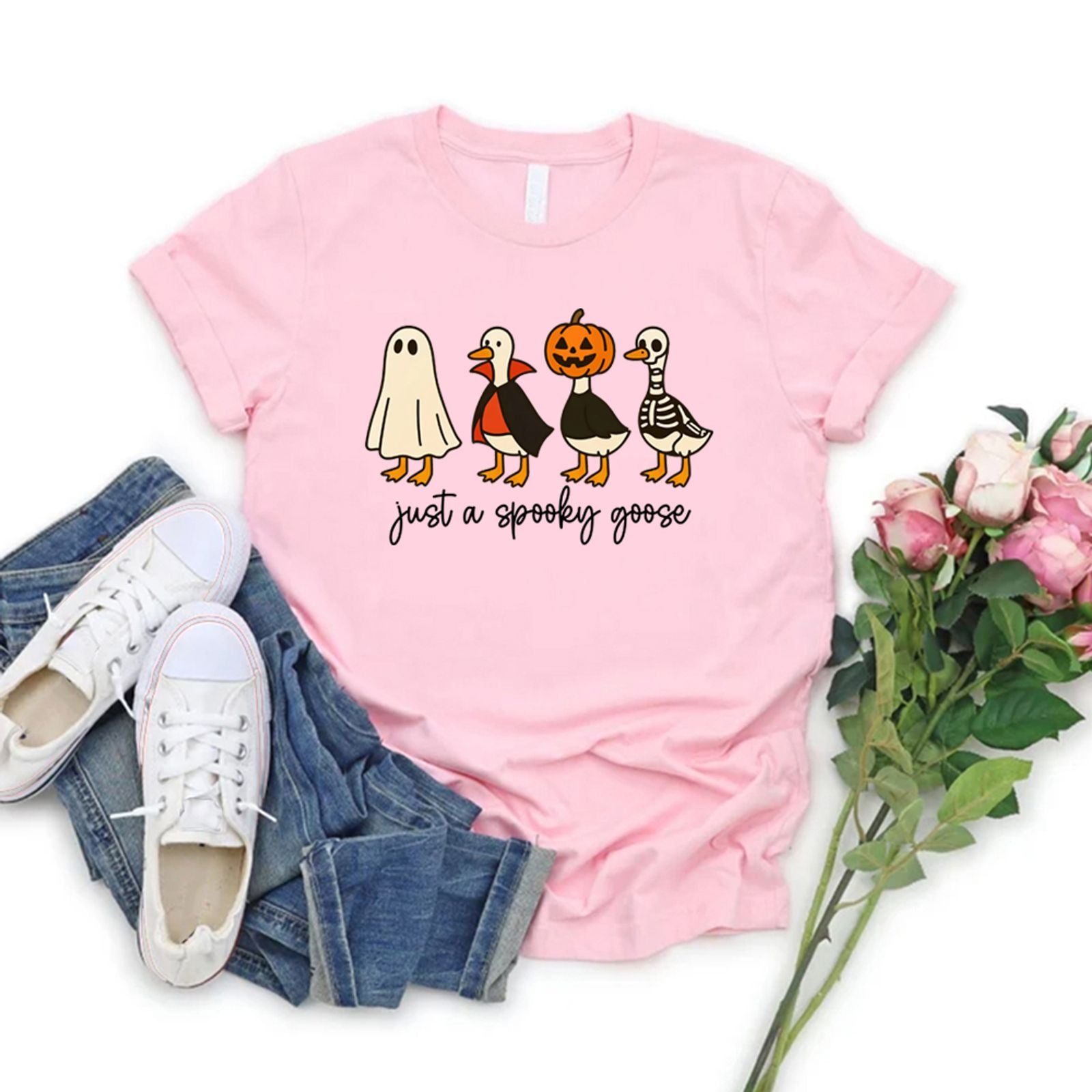 Just A Spooky Goose T-shirt for Halloween