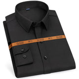 Men's Slim-Fit Long Sleeve Dress Shirt - Breathable & Iron-Free