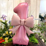 40-Inch Pink Bowknot Aluminum Foil Balloons
