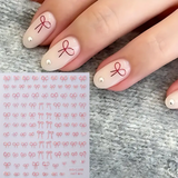 Mini Bowknot Design Nail Art Stickers - Set of 1 or 2