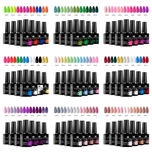 7pc Nail Gel Polish Set for DIY Nail Art Design