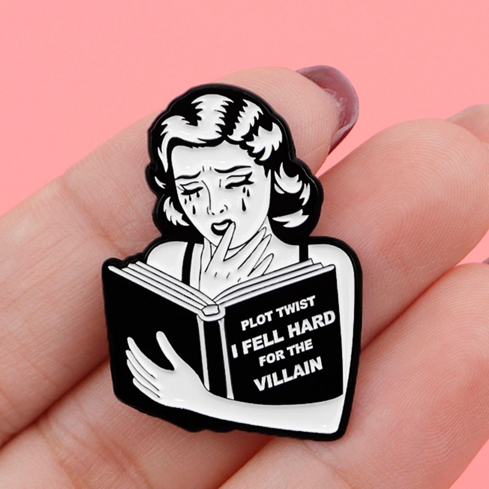 Funny Rose Cake Enamel Pin - Cartoon Brooch for Accessories