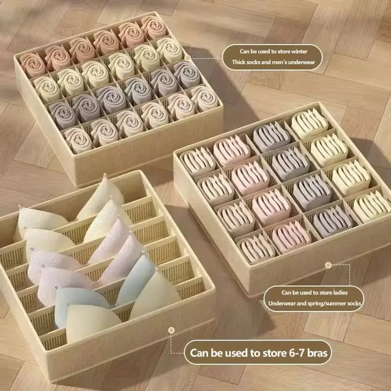 Underwear Organizer Drawer for Clothes and Accessories