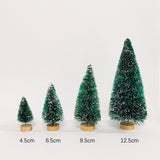 Mini Christmas Tree Ornament Set - 5/8pcs Decorative Cedar Pine