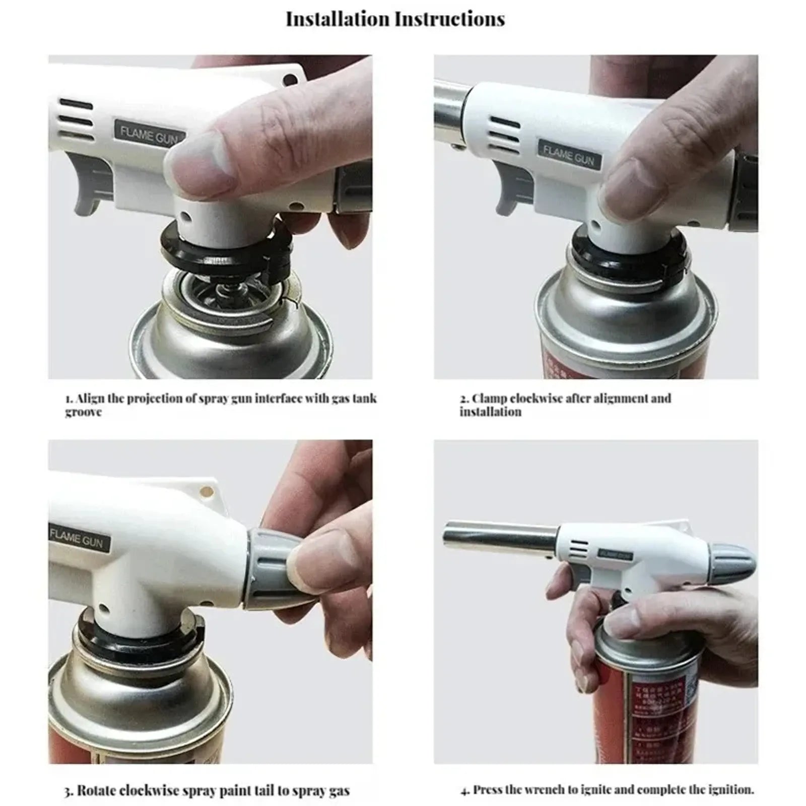 AutoIgnition Butane Gas Torch for Cooking and Camping