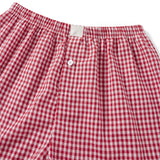Women's Plaid Lounge Boxer Shorts - Cute Summer Pajama Bottoms