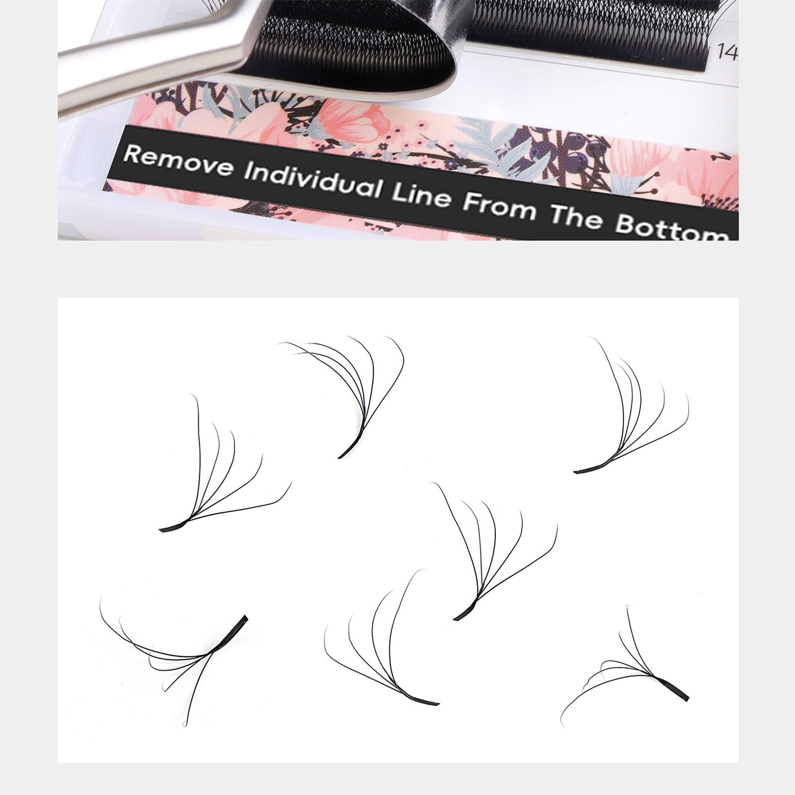 Befer W Shaped Fake Eyelash Extensions - 3D to 6D Variants
