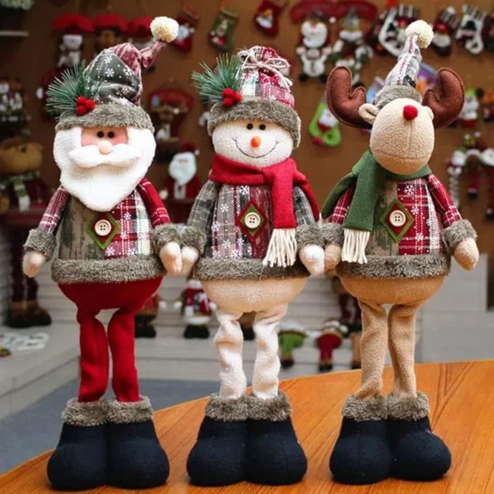Telescopic Snowman Figure Christmas Decoration