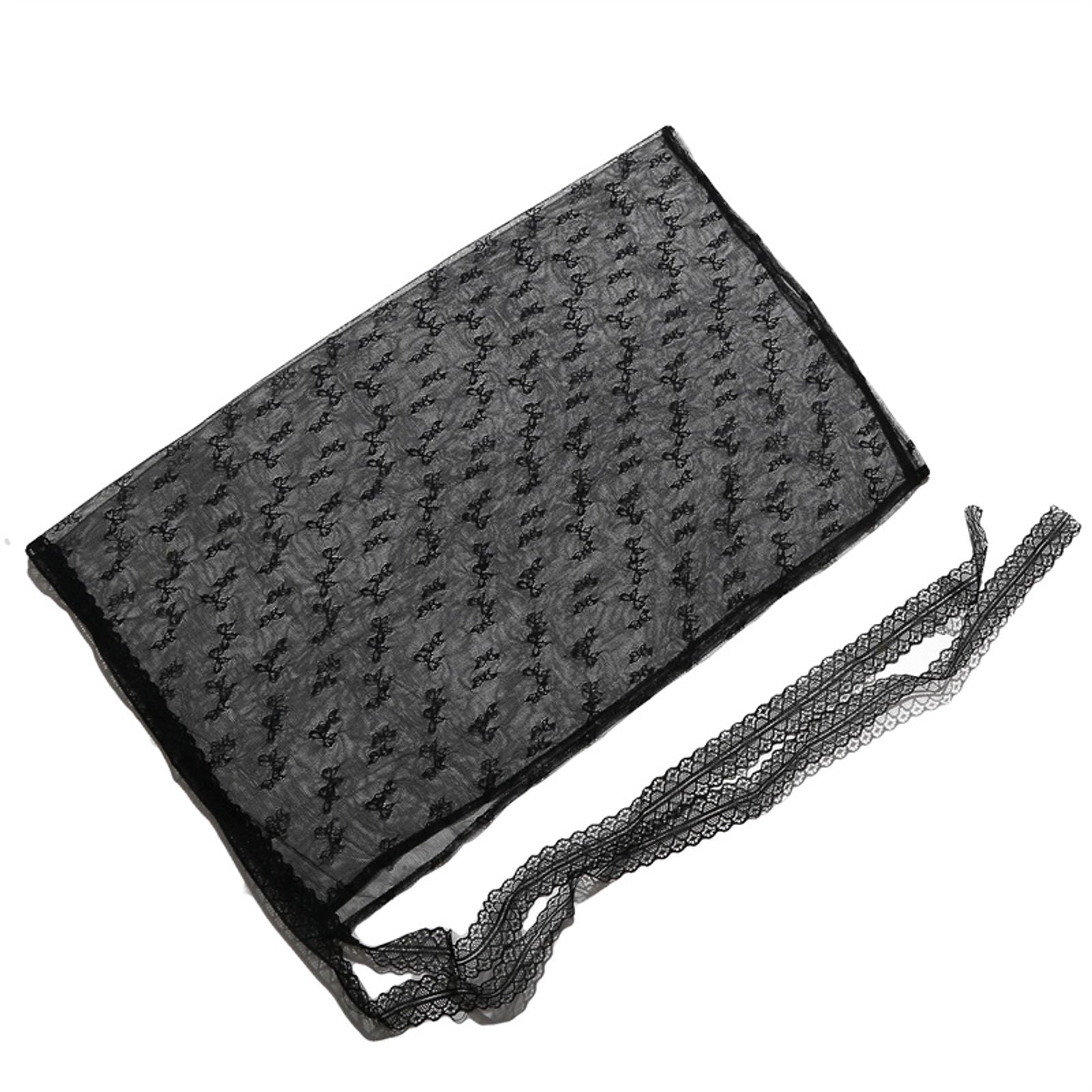 Layered Gauze Skirt with Lace for Y2K Streetwear