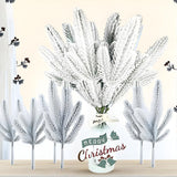 10 Pieces Reusable Christmas Pine Branches for Winter Decor