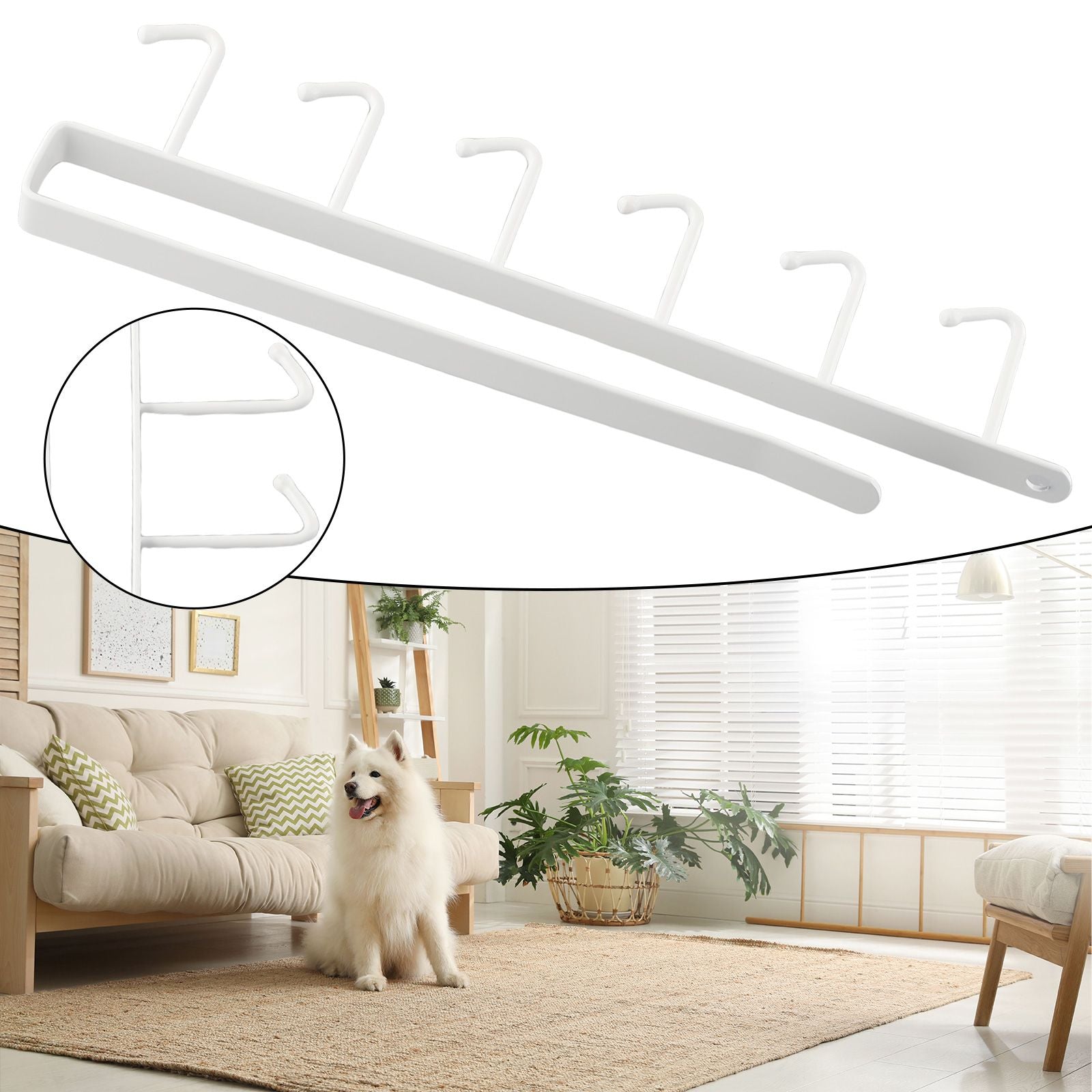 Multifunctional 6 Hook Coffee Mug Holder