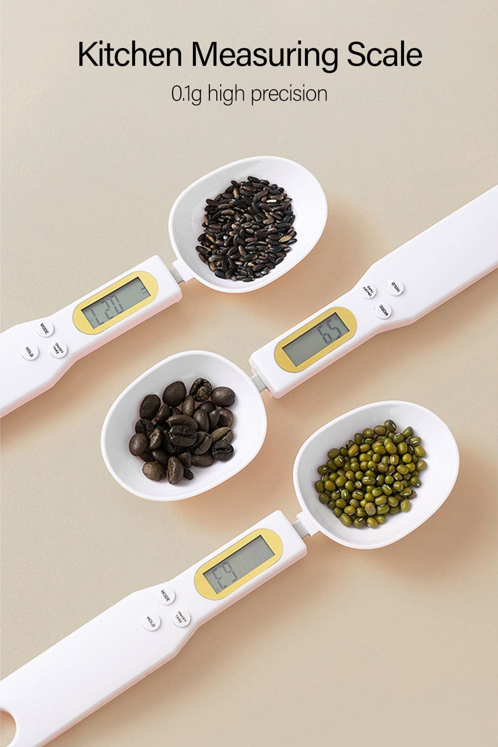 Portable LCD Digital Kitchen Scale Measuring Spoon