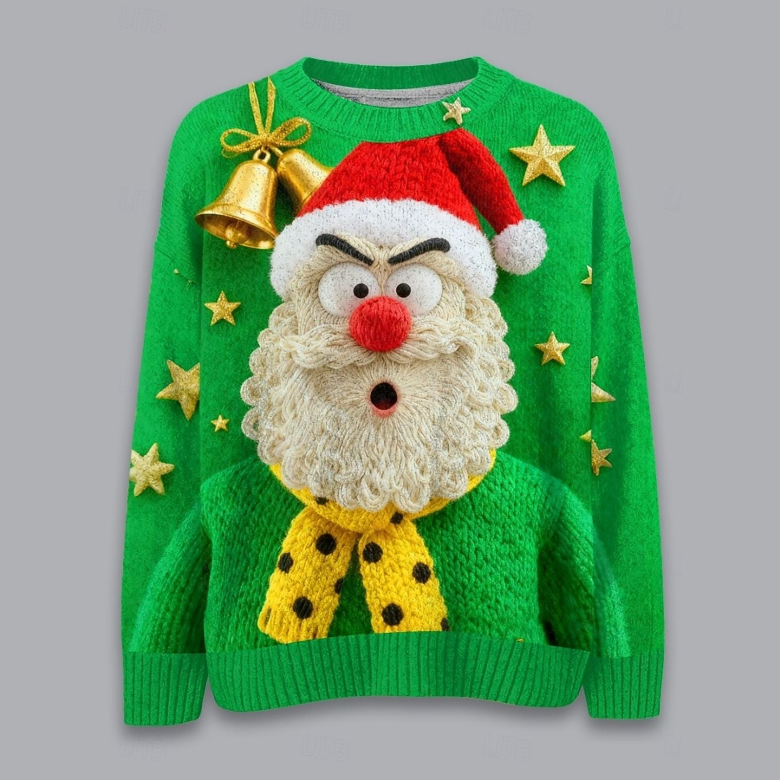 Ugly Christmas Sweater for Women - Warm Knit Crew Neck