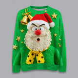 Ugly Christmas Sweater for Women - Warm Knit Crew Neck