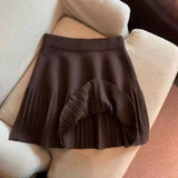 Korean Pleated Mini Skirt for Women