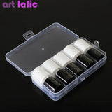 10 Rolls Black and White Lace Transfer Foil for Nail Art