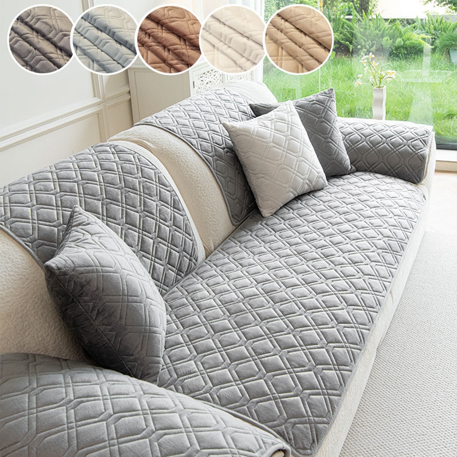 High-End Anti-Slip Sofa Cushion Cover for All Seasons
