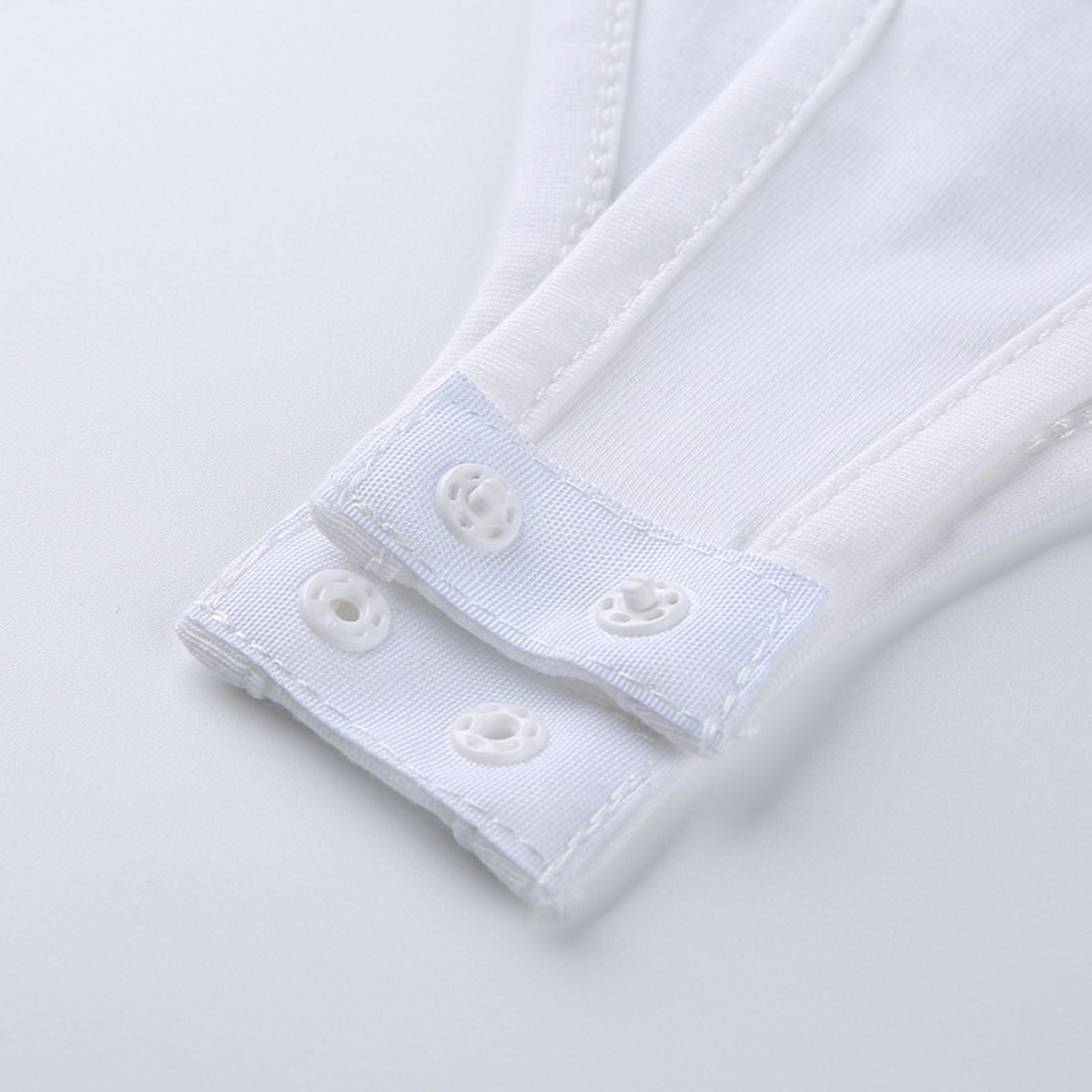 Casual Basic Black and White Short Sleeve Bodysuit for Women