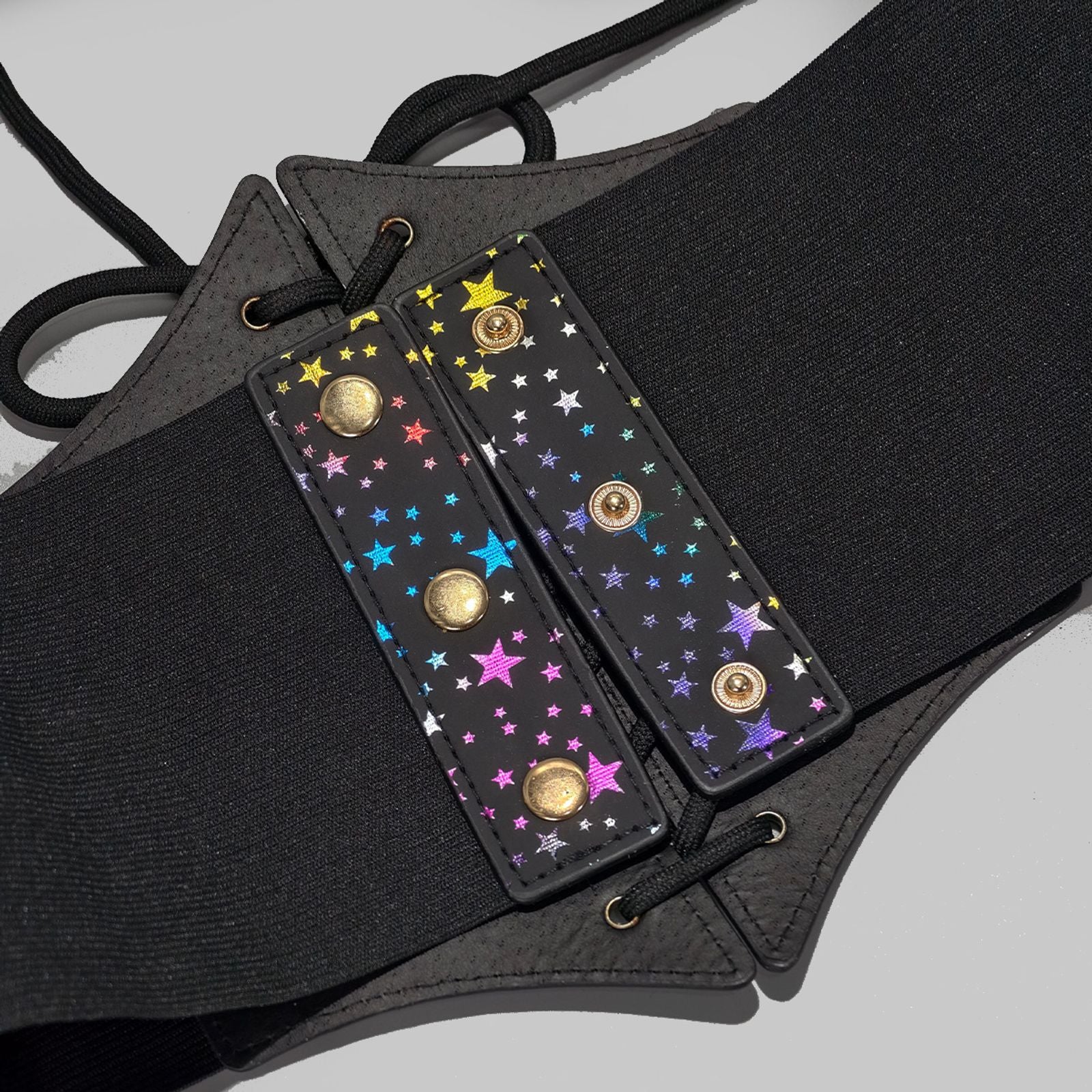 Gothic Plus Size Stretch Lace Cummerbund and Corset Belt