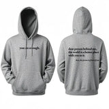 Letter Print Men's Hoodie - Warm Long-Sleeved Sweatshirt
