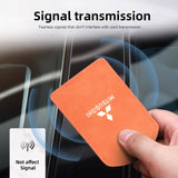 Suede Car Key Card Cover Keychain for Mitsubishi Models