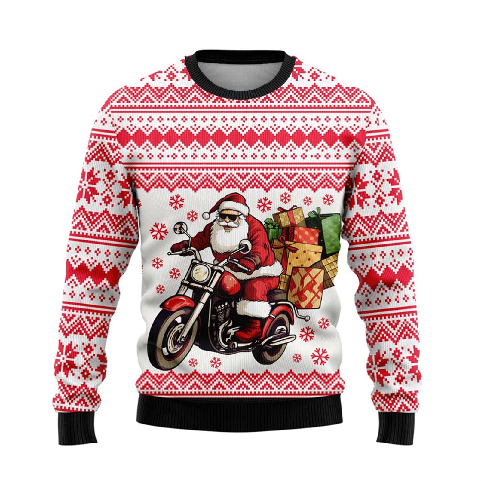 3D Printed Ugly Christmas Hoodie for Men