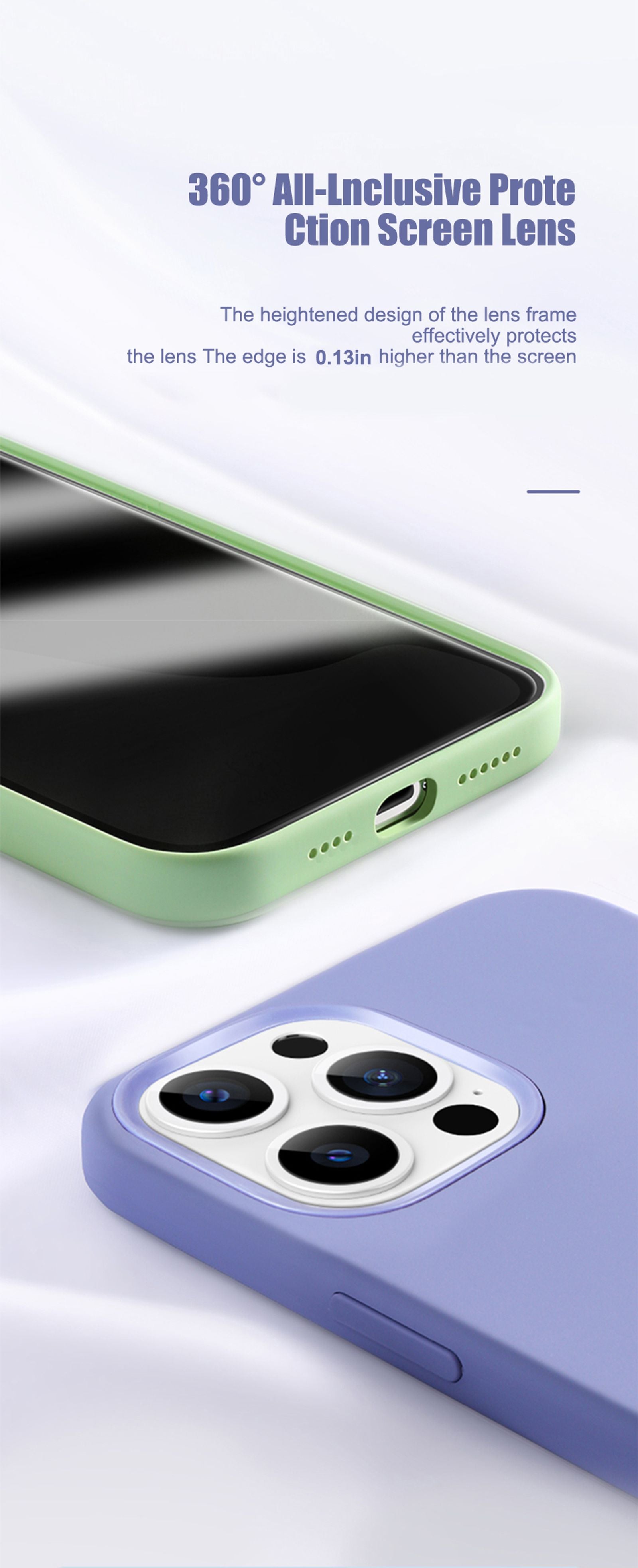 Luxury Liquid Silicone Phone Case for iPhone 11-16 Pro Max