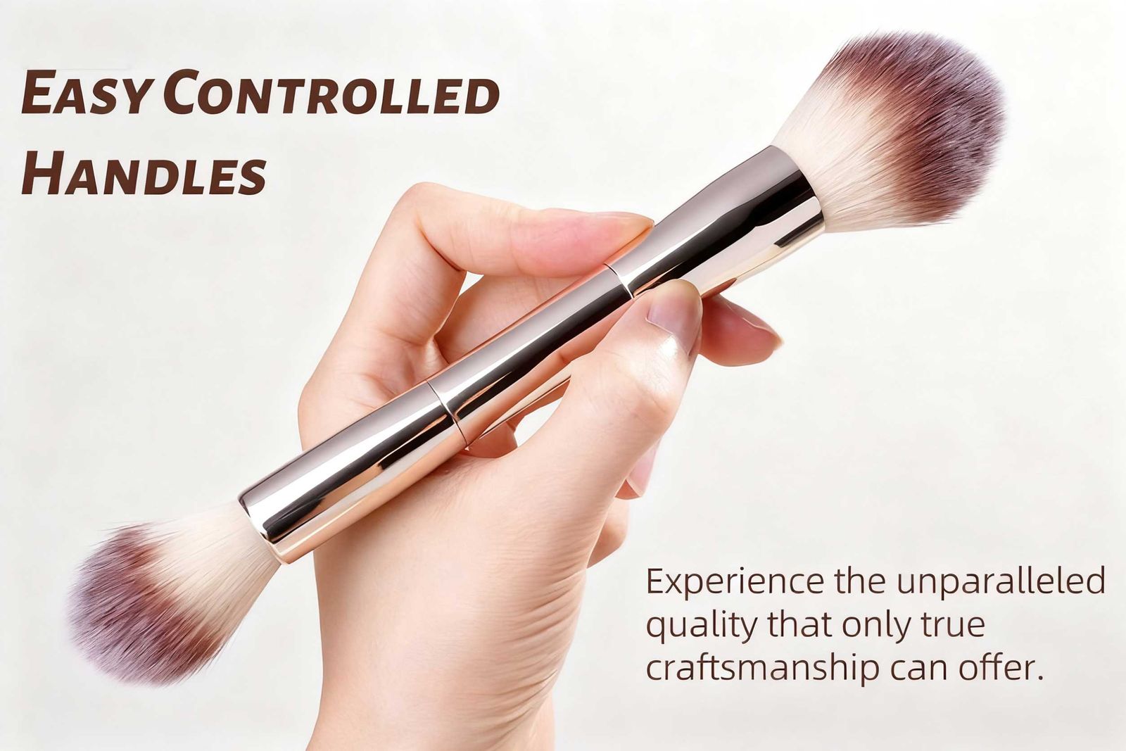 3 PCS Double-Ended Kabuki Brush Set for Makeup Blending