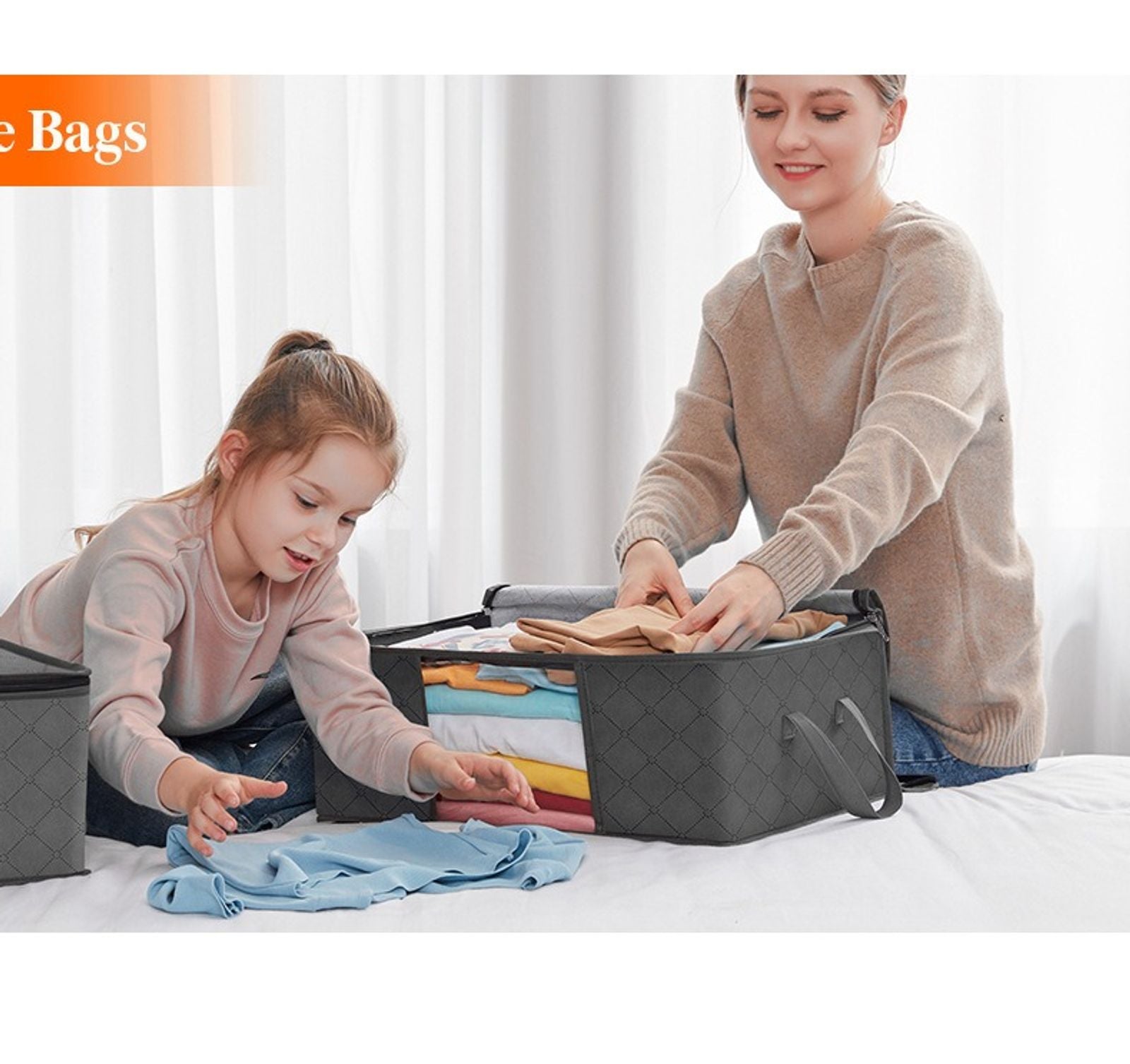Foldable Clothes Storage Bag - Large Capacity Blanket Organizer