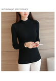 Autumn Women's Mock Neck Ruffle Sweater
