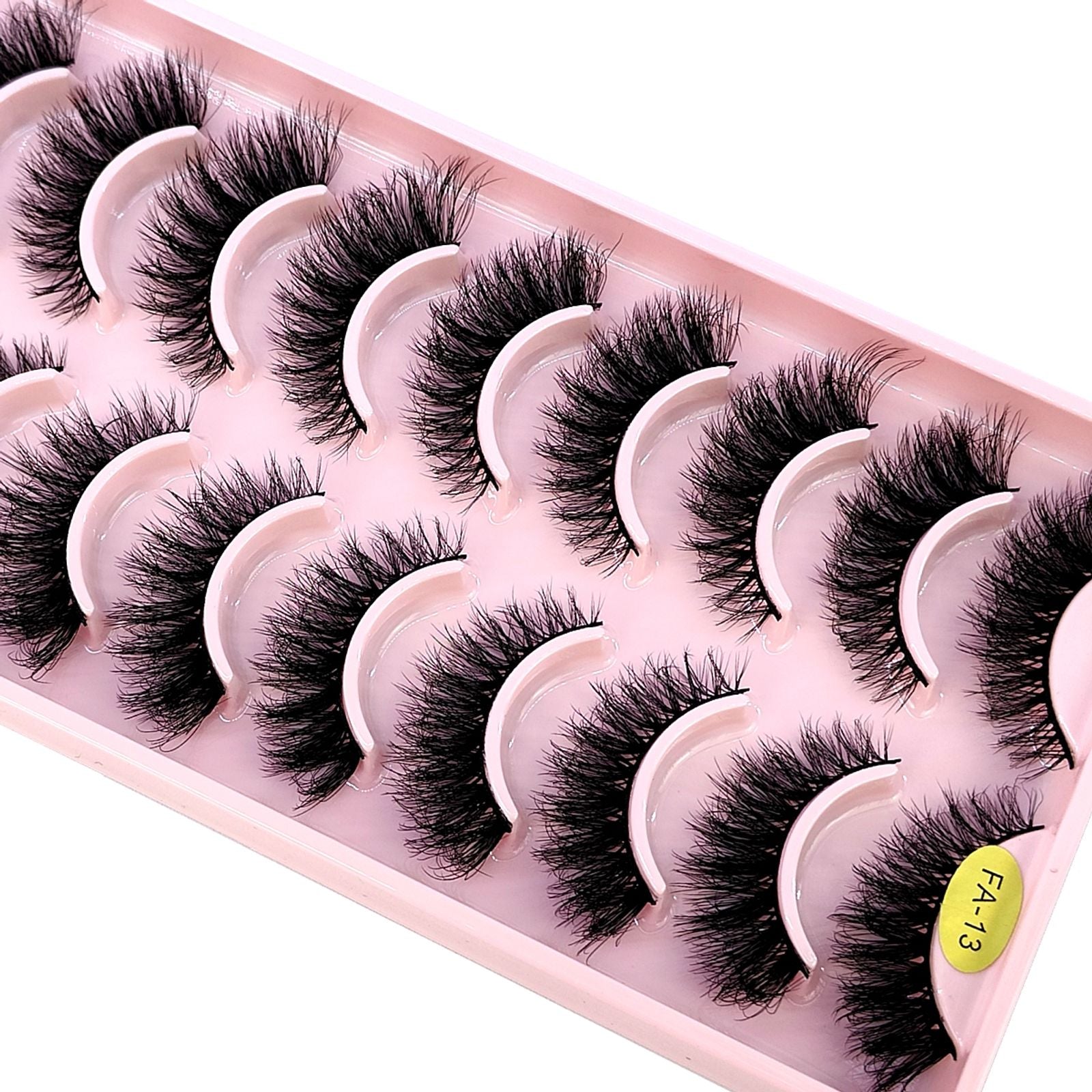 3D Faux Mink Hair False Eyelashes - Natural Crisscross Lashes