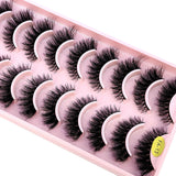 3D Faux Mink Hair False Eyelashes - Natural Crisscross Lashes