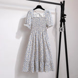 Spring Summer Chiffon A-line Dress for Women