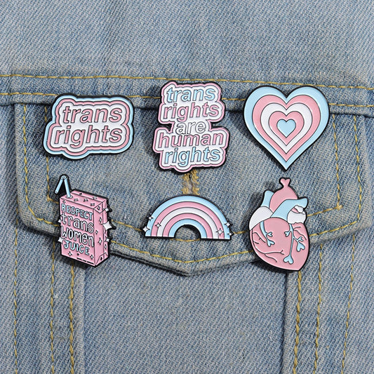 Trans Rights Are Human Rights Enamel Pin