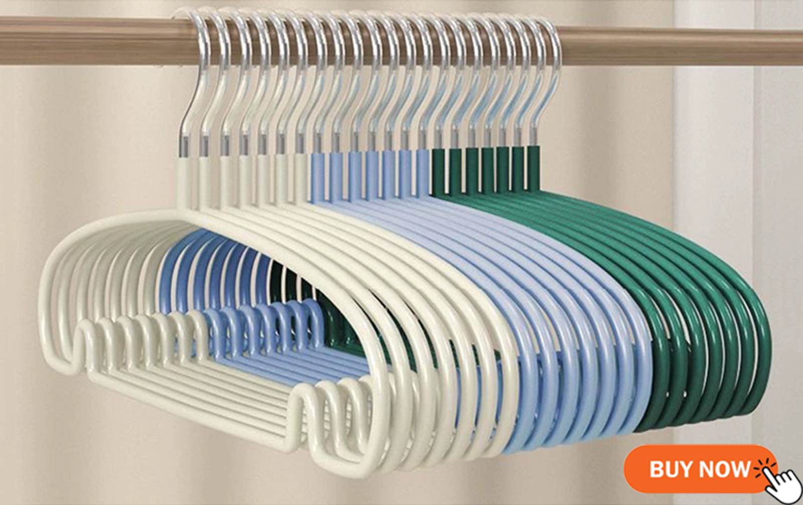 10pcs Durable No-Slip Metal Clothes Hangers