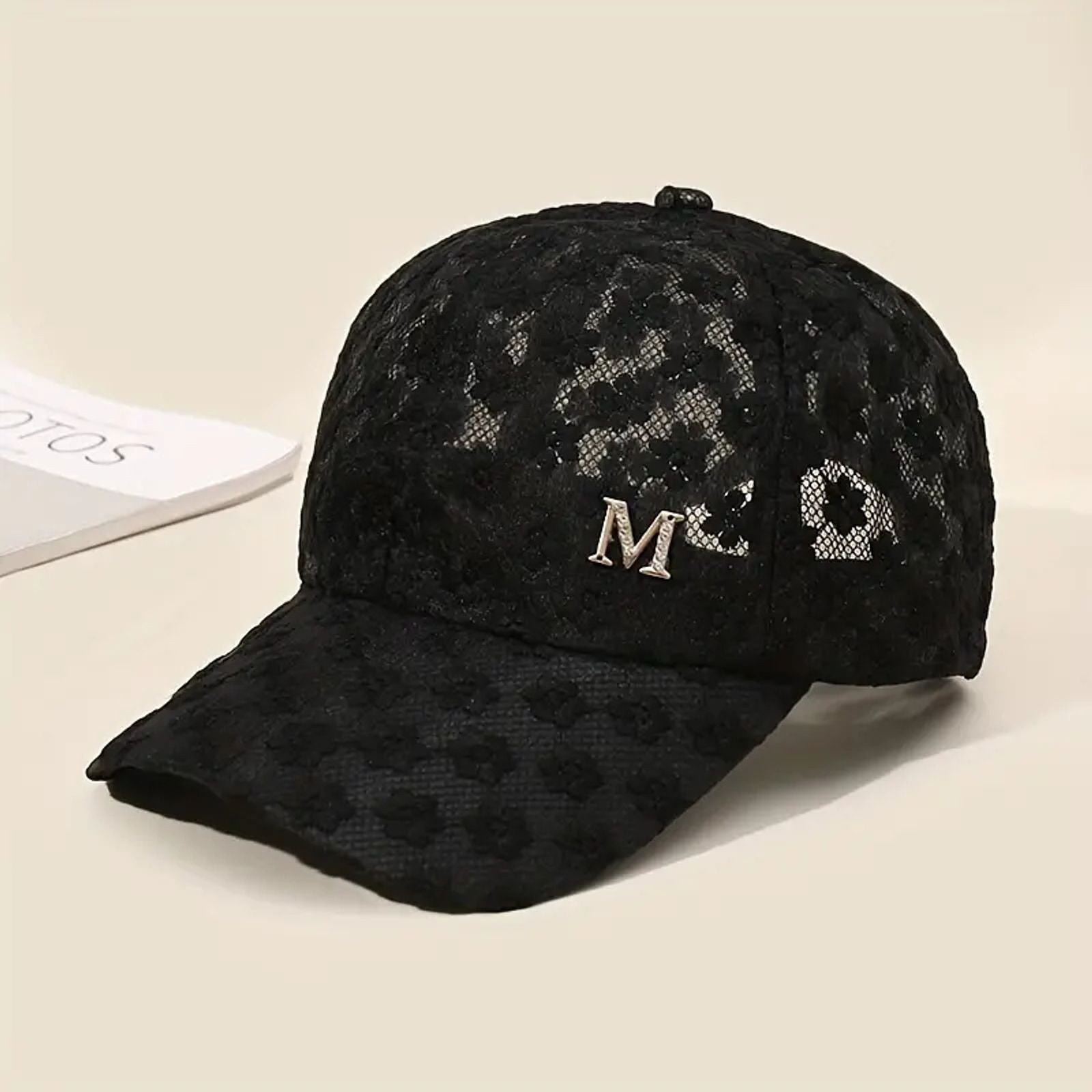 Stylish Lace Baseball Cap - Breathable Snapback Hat for Adults