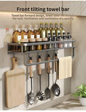 Multifunctional Wall Mounted Seasoning Storage Rack