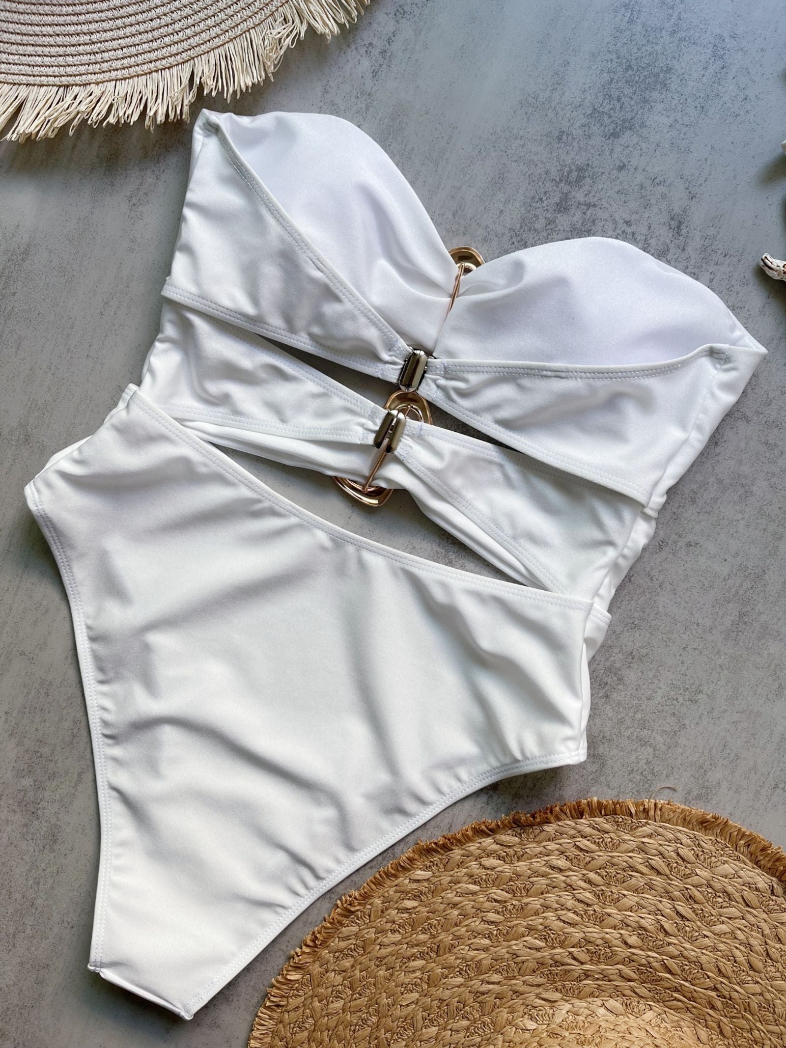 3 Colors Cut Out One Piece Swimsuit for Women