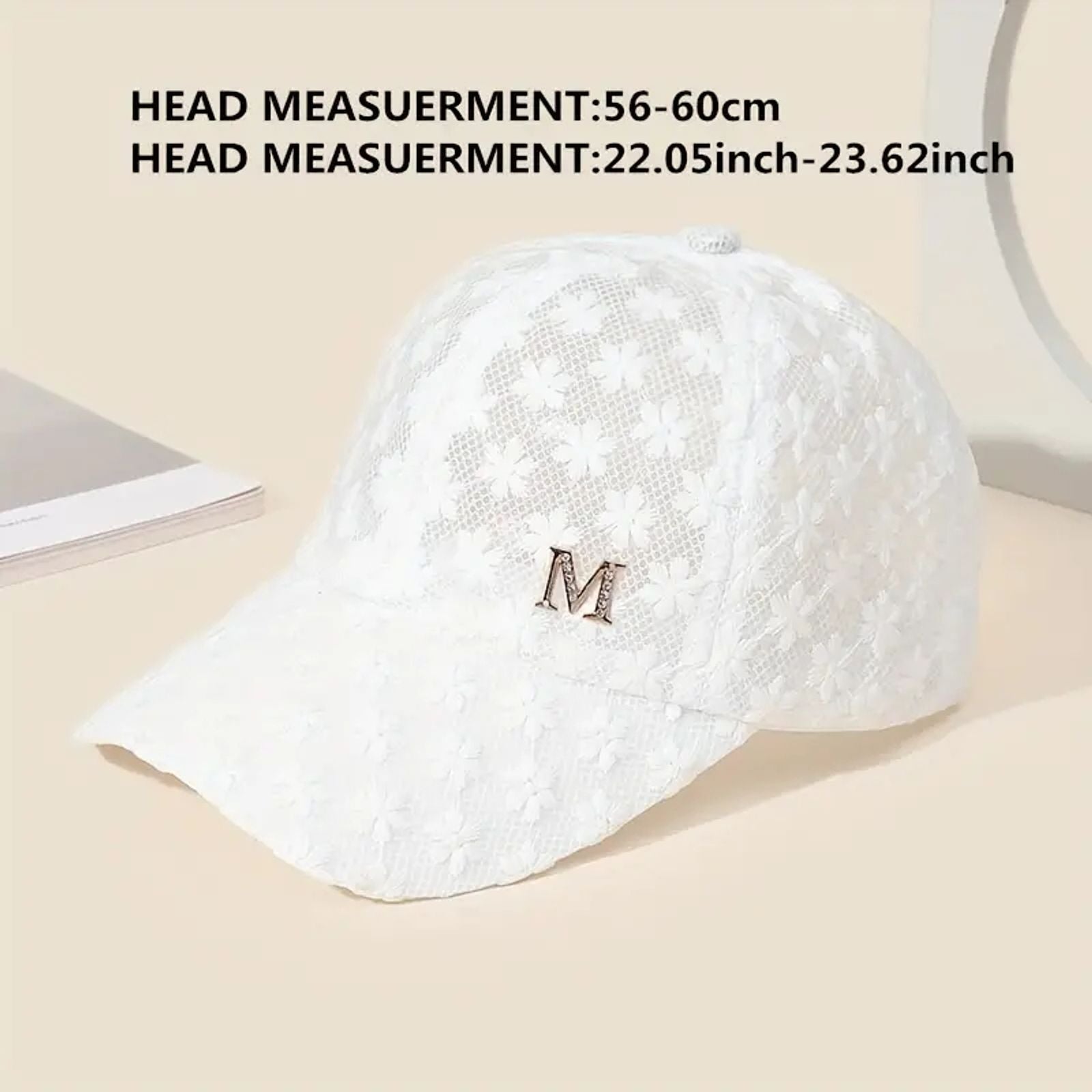 Stylish Lace Baseball Cap - Breathable Snapback Hat for Adults