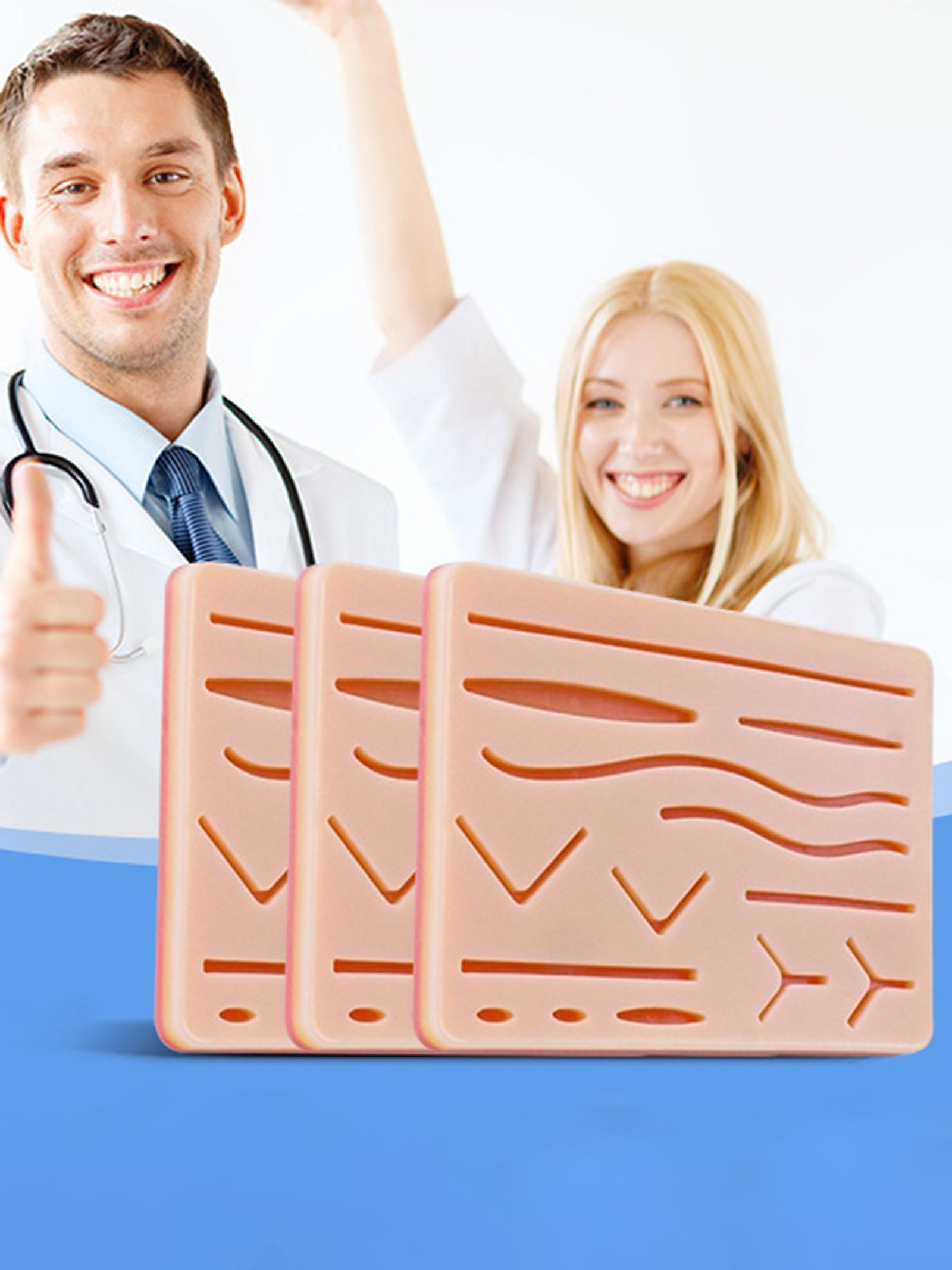 Silicone Skin Pad Suture Training Kit for Medical Practice